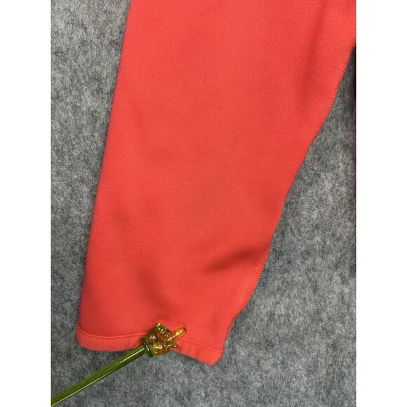 Nike Hoodie Women's Large Coral Red Dri Fit Fleece Training Swoosh Sweatshirt - Picture 4 of 11